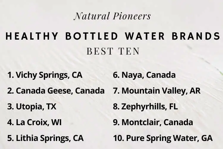 Natural Pioneers Healthy Bottled Water Brands Best 30 In Calcium & Magnesium Top Ten Healthiest US Bottled Waters