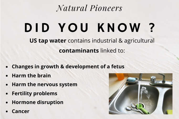 Natural Pioneers Tap Water Vs. Bottled Water Go Better, Healthier, Safer contaminants in tap water