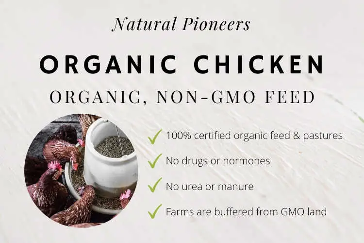 Natural Pioneers What is meant by organic chicken cost price organic non-gmo feed food