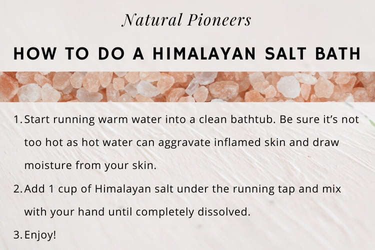 Natural Pioneers Dead Sea Salts vs. Himalayan salt The Difference How to do a himalayan salt bath recipe