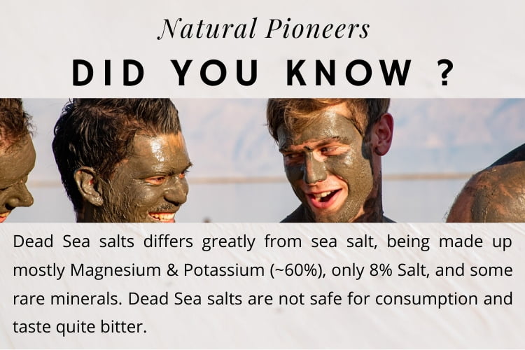 Natural Pioneers Is Dead Sea Mud Good For Acne Dead Sea Salt is not edible bitter taste