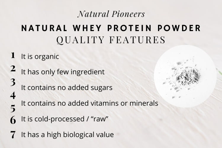 Natural Pioneers Is Natural Whey Protein Powder Good For You Pros & Cons Quality features of natural whey protein powder what makes a good whey protein powder