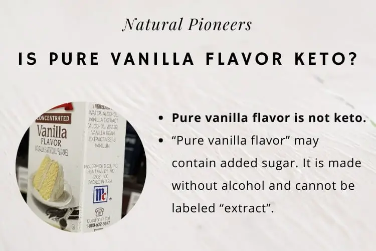 Natural Pioneers Is Pure Vanilla Flavor Keto Friendly