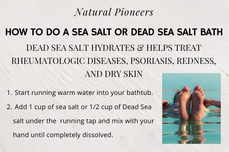 Natural Pioneers What Is A Good Natural Bath Salt Natural Bath Additives how to do a bath with sea salt or dead sea salt instructions