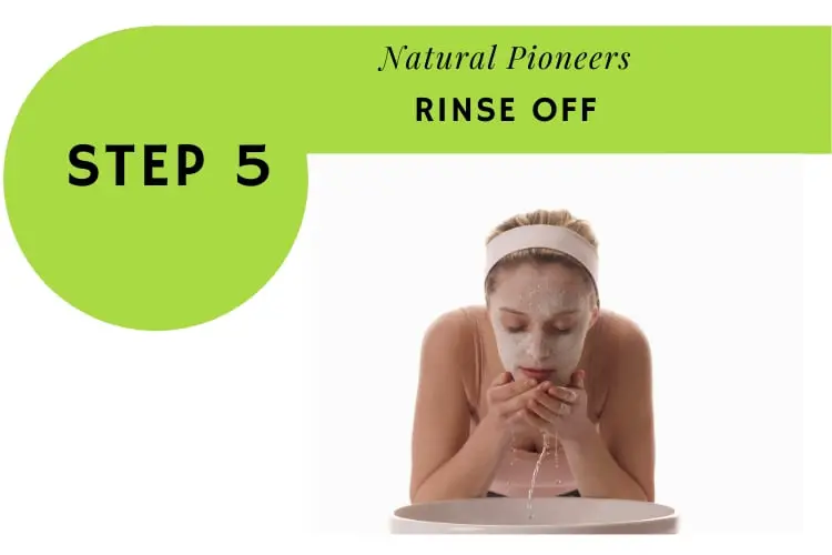 Natural Pioneers How to do a dead sea mud mask step 5 rinse off